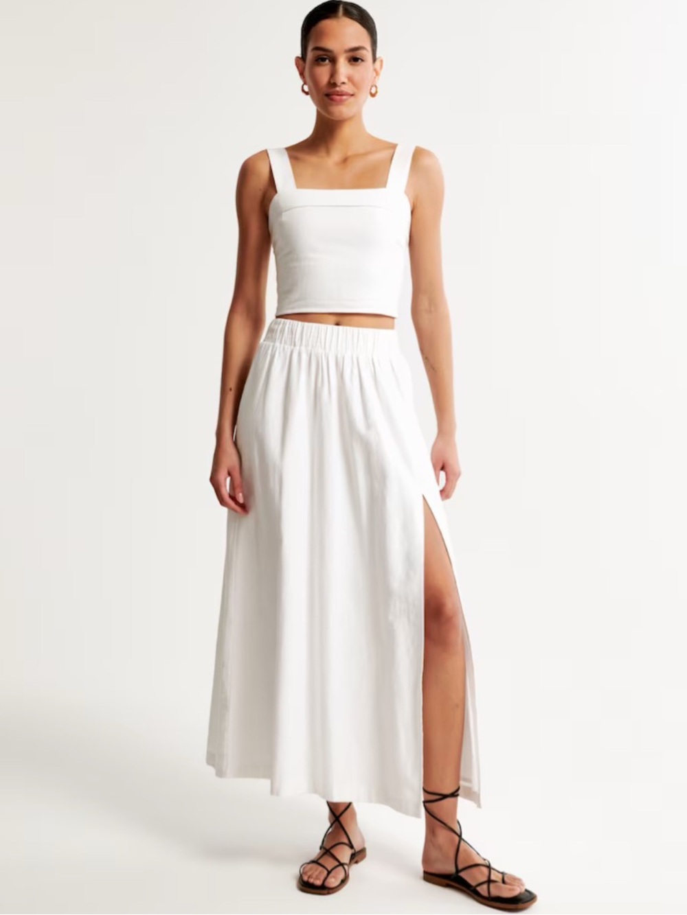 NWT • A&F Linen Blend Maxi Skirt - Picture 8 of 11